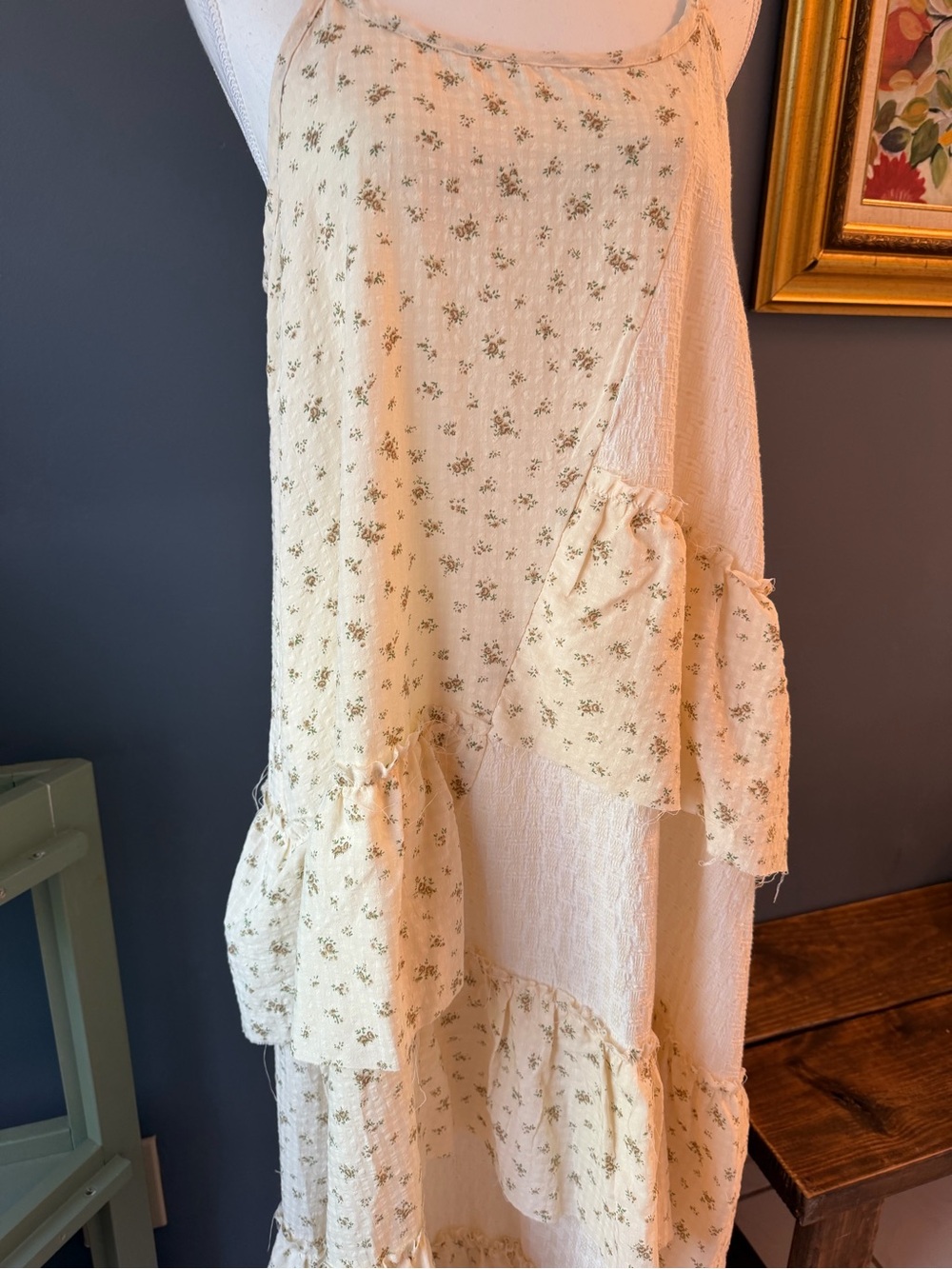 POL Ruffled Cottagecore Patchwork  Dress - Picture 3 of 5